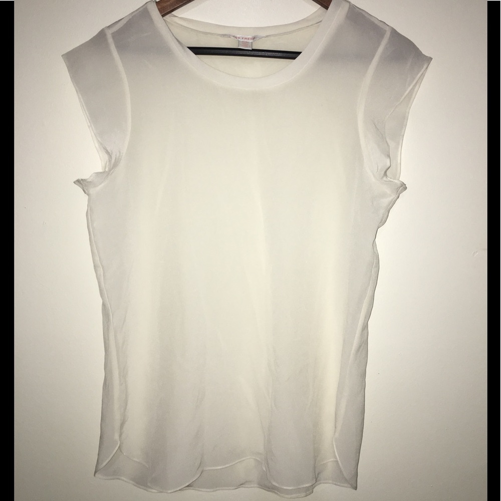 NEW 100% Silk Blouse with cap sleeves